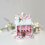 Pink Fairytale Gingerbread Decoration, thumbnail 1 of 3