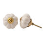 Set Of Two Cream Ceramic Drawer Pull, thumbnail 2 of 2