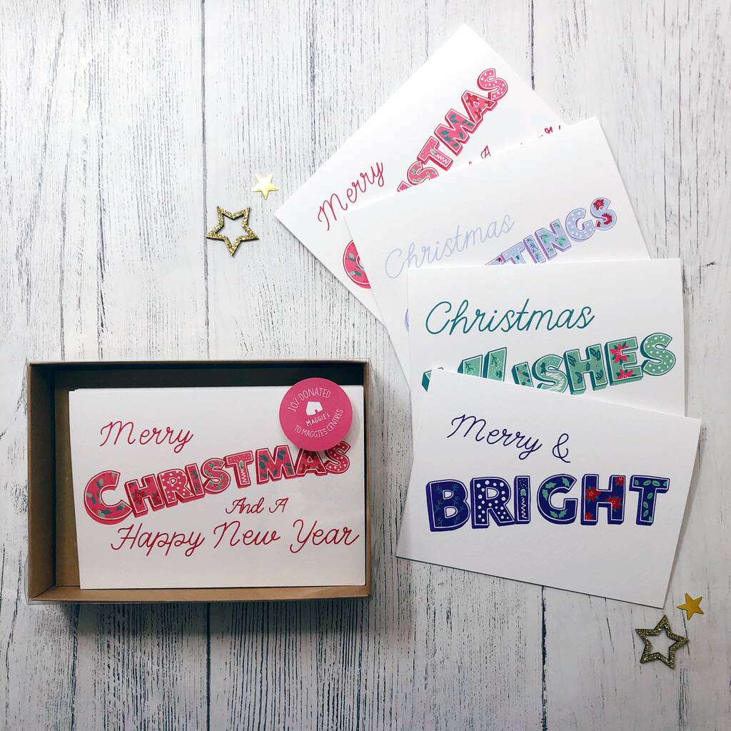 Charity Christmas Card Pack Of Eight Vintage Design By Xoxo Designs By ...