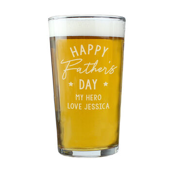 Personalised Father's Day Pint Glass, 3 of 4