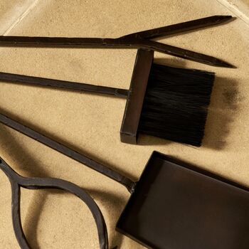 Wrought Iron Fireside Companion Set, 5 of 8