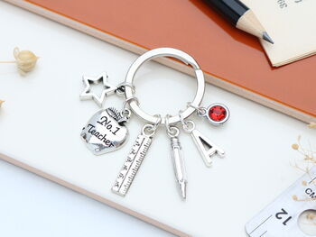 No One Teacher Personalised Keyring End Of Term Gift, 3 of 10