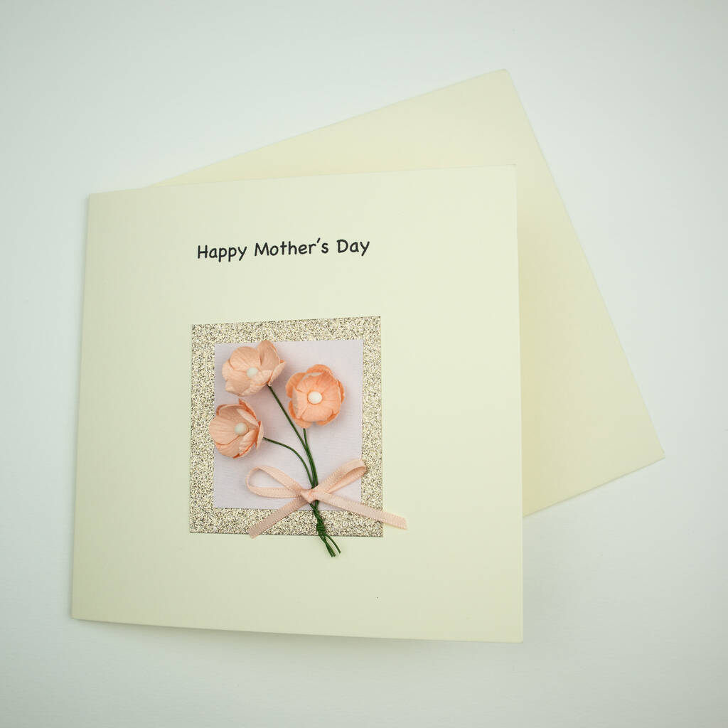 Mothers Day Tulips Flower Bouquet Card By Dribblebuster ...