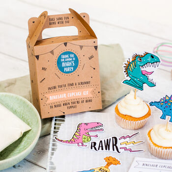 Dinosaur Cupcake Kit Party Bag, 2 of 8