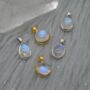 Moonstone Pendant: Sterling Silver, June Birthstone, thumbnail 2 of 5
