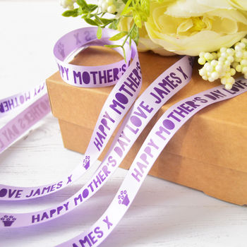Mother's Day 15mm Personalised Printed Ribbon, 3 of 8