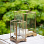 Antique Brass Candle Lantern, thumbnail 10 of 12