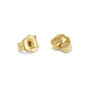 Gold Halo Stud Earrings, thumbnail 3 of 3