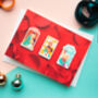 Christmas Card Bundle, Seven Illustrated Cards, thumbnail 7 of 8