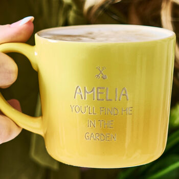 Stoneware Personalised Garden Gift Mug, 3 of 4