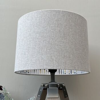 Alfie Linen Geometric Double Sided Lampshades, 5 of 10