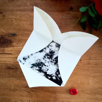 Personalised Origami Valentine Heart Letter Photo Gift, 6 of 8