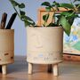 Personalised Plant Pot With Fish Design And Feet, thumbnail 4 of 7