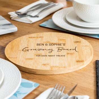 Personalised Grazing Board Gift For Couple, 4 of 5