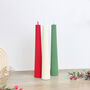 Freestanding Christmas Taper Candle Christmas Decor, thumbnail 10 of 10