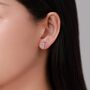 Sterling Silver Tiny Scuba Diver Stud Earrings, thumbnail 7 of 12