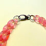 Chunky Terracotta Orange Acrylic Link Necklace, thumbnail 6 of 7