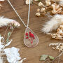 Sterling Silver Poppy Necklace, thumbnail 5 of 8