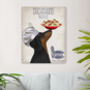 Dachshund Pasta Company Art Print, Framed Or Un Framed, thumbnail 1 of 9