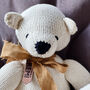 Personalised Hand Knitted Bear, thumbnail 2 of 4