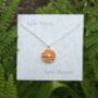 Marigold Flower Pendant Necklace, thumbnail 3 of 4