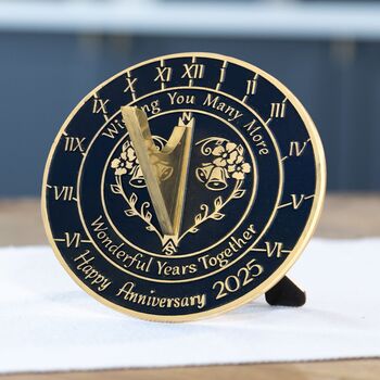 Anniversary Gift Sundial ‘Wonderful Years’ Celebration Present, 4 of 5