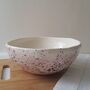 Deep And Wide Pink Ceramic Bowl, thumbnail 1 of 10