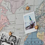 'Adventure Awaits' Fabric World Map Noticeboard, thumbnail 4 of 5