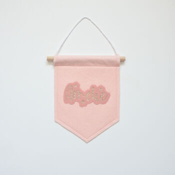 Personalised Pink Custom Name Sign For Girls Bedroom, 3 of 3