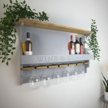 Personalised Wine/Cocktail Rack Home Bar, 2 of 5