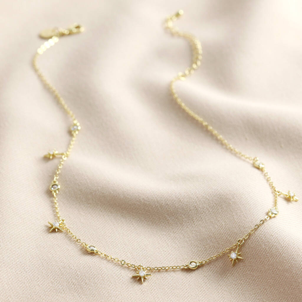 Crystal Star Charm Necklace By Lisa Angel | notonthehighstreet.com