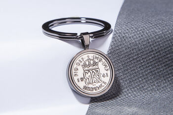 1941 85th Birthday Sixpence Coin Keyring Gift, 4 of 6