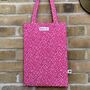 Pink Hearts Shoulder Strap Shopping Tote Bag, thumbnail 2 of 5