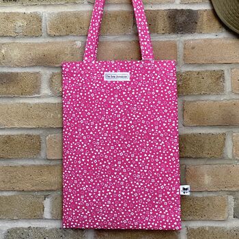 Pink Hearts Shoulder Strap Shopping Tote Bag, 2 of 5
