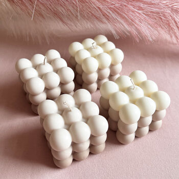 Decorative Bubble Cube Soy Candles In Ombre Gradient, 8 of 10