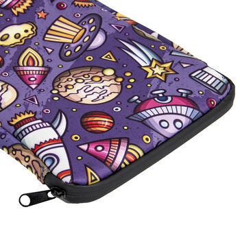 Space Themed Snugbook Water Resistant Book Pouch Purple, 5 of 6