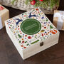 Personalised Festive Woodland Green Christmas Eve Box, thumbnail 2 of 7