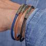 Men's Personalised Small Leather Bracelet, thumbnail 1 of 6