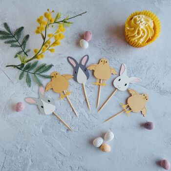 Easter Chick Cupcake Toppers, 9 of 11