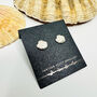 Silver Scallop Shell Earrings, thumbnail 1 of 7