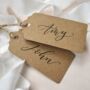 Personalised Calligraphy Place Name Card Tags X 10, thumbnail 5 of 6