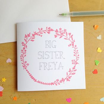 Personalised Big Brother Or Sister Card, 8 of 9