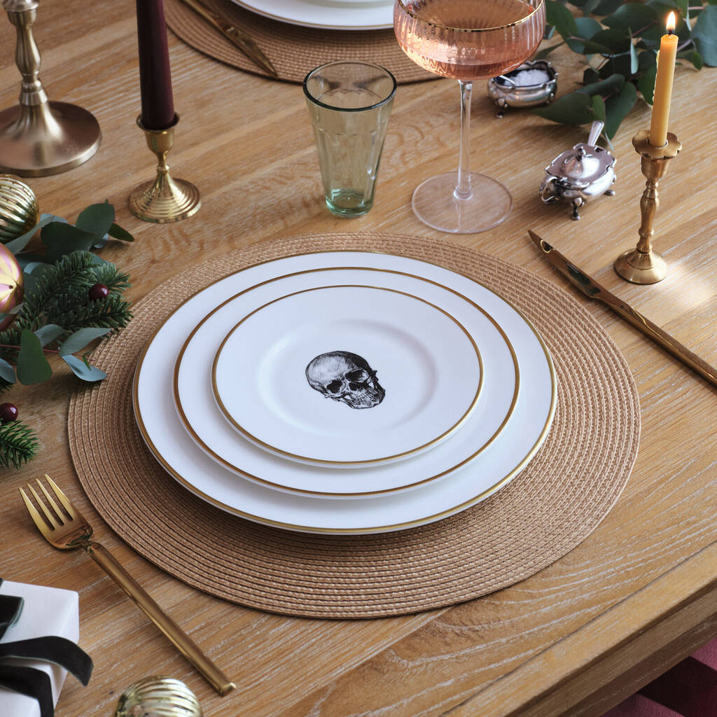 Skull Bone China Plate, 1 of 6