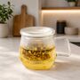 Livorno Tea For One Glass Tea Cup With Filter, thumbnail 1 of 10