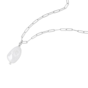 Silver Keshi Pearl Necklace, 2 of 3
