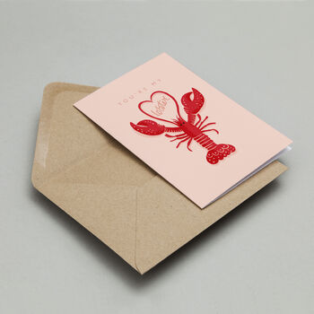 Lobster Love Greetings Card, 4 of 5