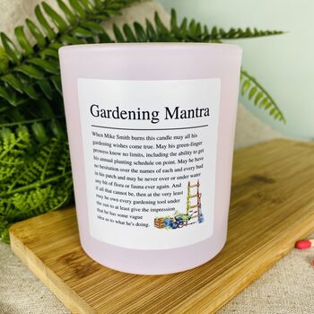 Funny Personalised Gardening Affirmation Candle, 4 of 11