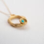 Turquoise And Gold Vermeil Plated Eternity Necklace, thumbnail 9 of 12