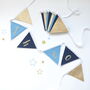 Personalised Navy And Gold Felt Bunting, thumbnail 6 of 7