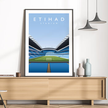 Manchester City Etihad Stadium Mcfc Poster, 4 of 8